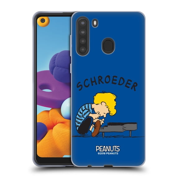 Head Case Designs Officially Licensed Peanuts Characters Schroeder Soft Gel Case Compatible with Samsung Galaxy A21 (2020)