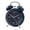 Dark Blue, variant on Retro Twin Bell Analog Alarm Clock – Silent Non-Ticking Metal Clock with Classic Design – Battery Operated Nightstand Clock for Bedroom and Kids' Room – Blue/Burgundy