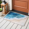 thumbnail image 4 of Ocean Beach Front Door Rugs 2x3 ft Blue Gradient Waves Summer Coastal Small Rug for Entryway Non Slip Washable Bathroom Door Mat Absorbent Floor Mat for Indoor Entrance, 4 of 9