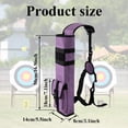 thumbnail image 2 of YXMEIGUO Archery Arrow Quiver Holder, Adjustable Arrow Backpack Bag Holder Side Hip Arrows Bag for Compound Recurve Bow Practice Target Hunting, Purple, 2 of 6