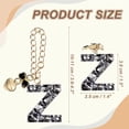 thumbnail image 2 of Charm de letra Uxcell para taza Stanley, accesorios de colgante de letra inicial Z con bling rhinestone para tazas o otros vasos de agua con asa para mujeres, negro, 2 of 7