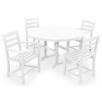 5-Pc Contemporary Dining Set in White