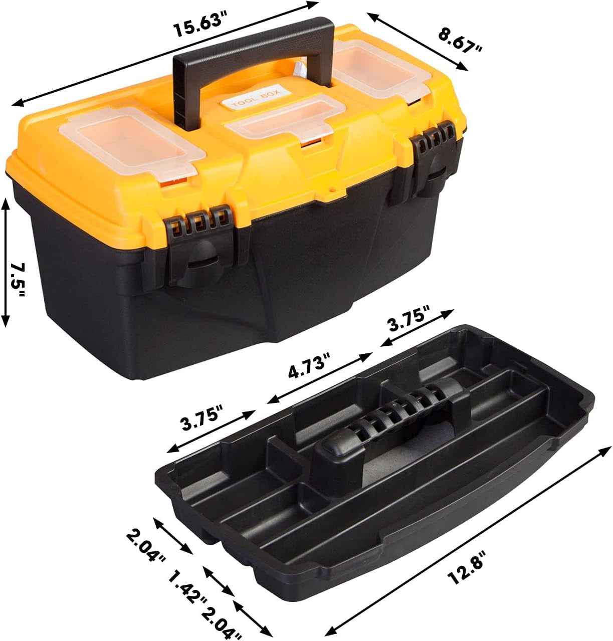 Torin ATRJH-3015T 15.5-inch Plastic  Toolbox