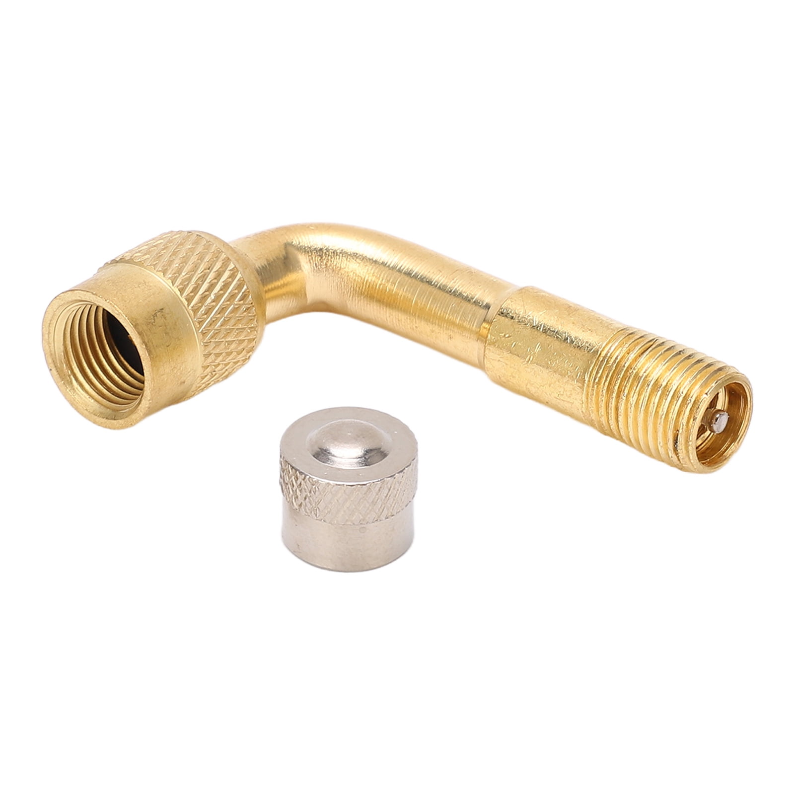 90 Degree Angle Brass Air Type Valve Extension Adaptor For Motorcycle Car Scoote 