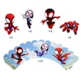 thumbnail image 3 of Decoración para tartas con forma de piegricdiat, 12 piezas, con forma de araña, para cumpleaños, 3 of 8