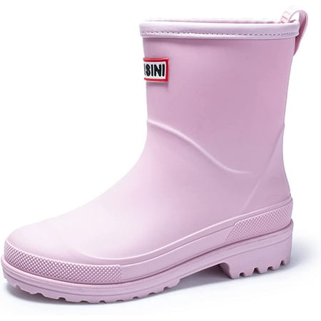 

Mid Calf Rain Boots for Women Waterproof Garden Shoes Anti-Slip Rainboots Outdoor Work Rain Shoes