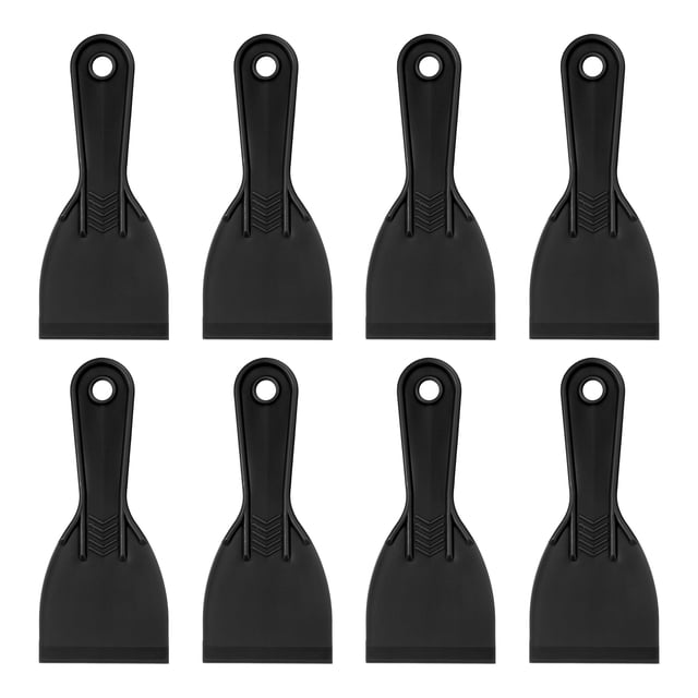 Uxcell 4pcs Putty Scraper 1.5" Plastic Flexible Tool for Pasting Plaster Repairing Walls
