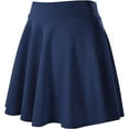 thumbnail image 3 of SURJDE Jupe Patineuse Mini Décontractée Évasée Extensible Basique pour Femmes, 3 of 7