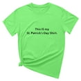thumbnail image 2 of T-shirt de la Saint-Patrick pour Femmes, Col Rond, Manches Courtes, Imprimé Arbre de Noël, 2 of 4