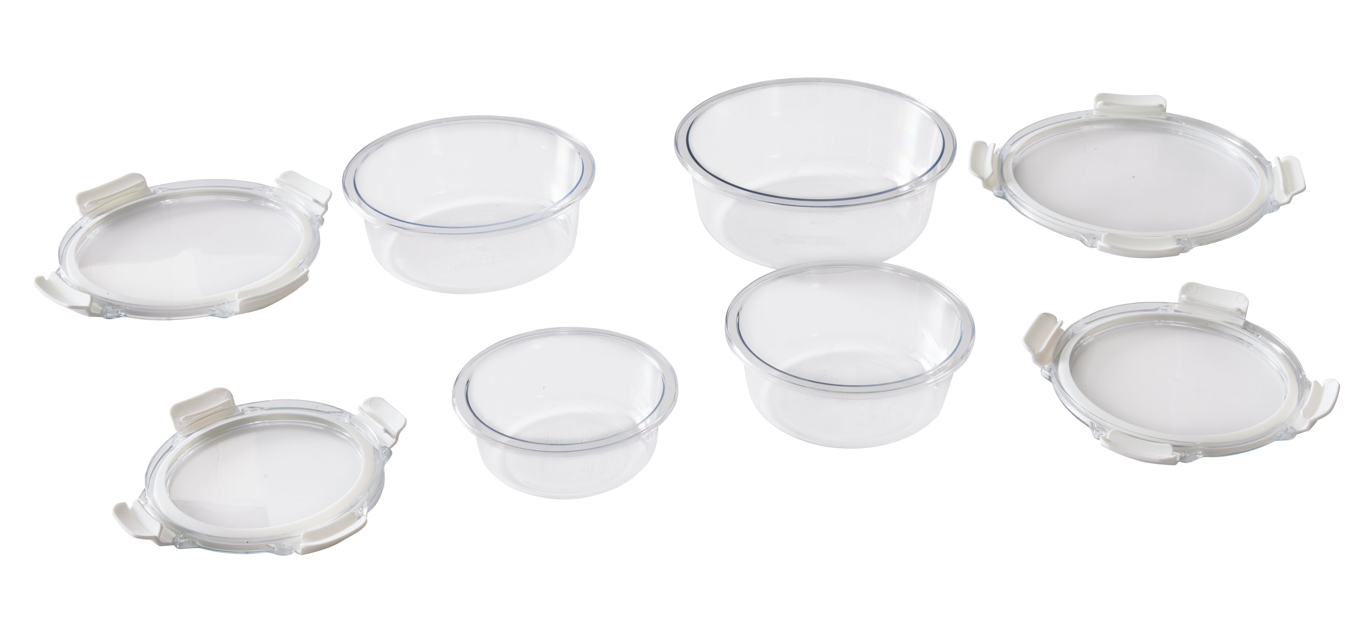 Better Homes & Gardens Round Tritan Food Storage Container with Tritan Lid. Set of 4, 8 Pieces