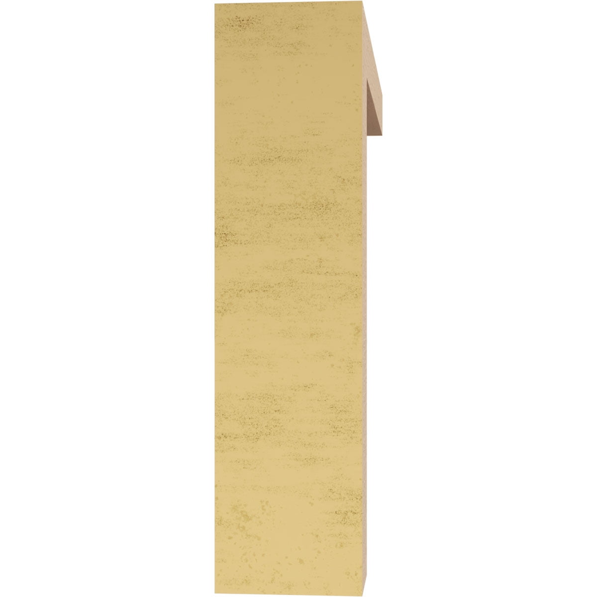 3"W x 12"D x 12"H Thin Alma Rough Cedar Woodgrain TimberThane Corbel, Primed Tan
