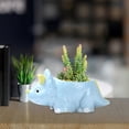 thumbnail image 4 of Cute Cartoon Animal Shaped Succulent Planter Set Coarse Clay Pottery For Balcony, 4 of 7
