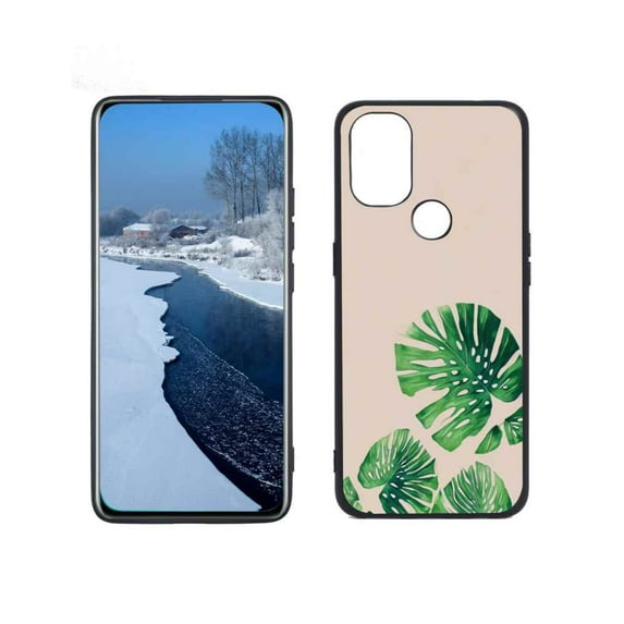 Compatible with OnePlus Nord N10 Phone Case, Tropical-Leaves-8 Case Men Women, Flexible Silicone Shockproof Case for OnePlus Nord N10