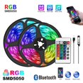 thumbnail image 2 of Tira de luces LED RGB, Control por aplicación, luces que cambian de Color con 24 teclas, modo remoto para decoración de habitación, Bluetooth, TV SMD5050 RGB, 2 of 4