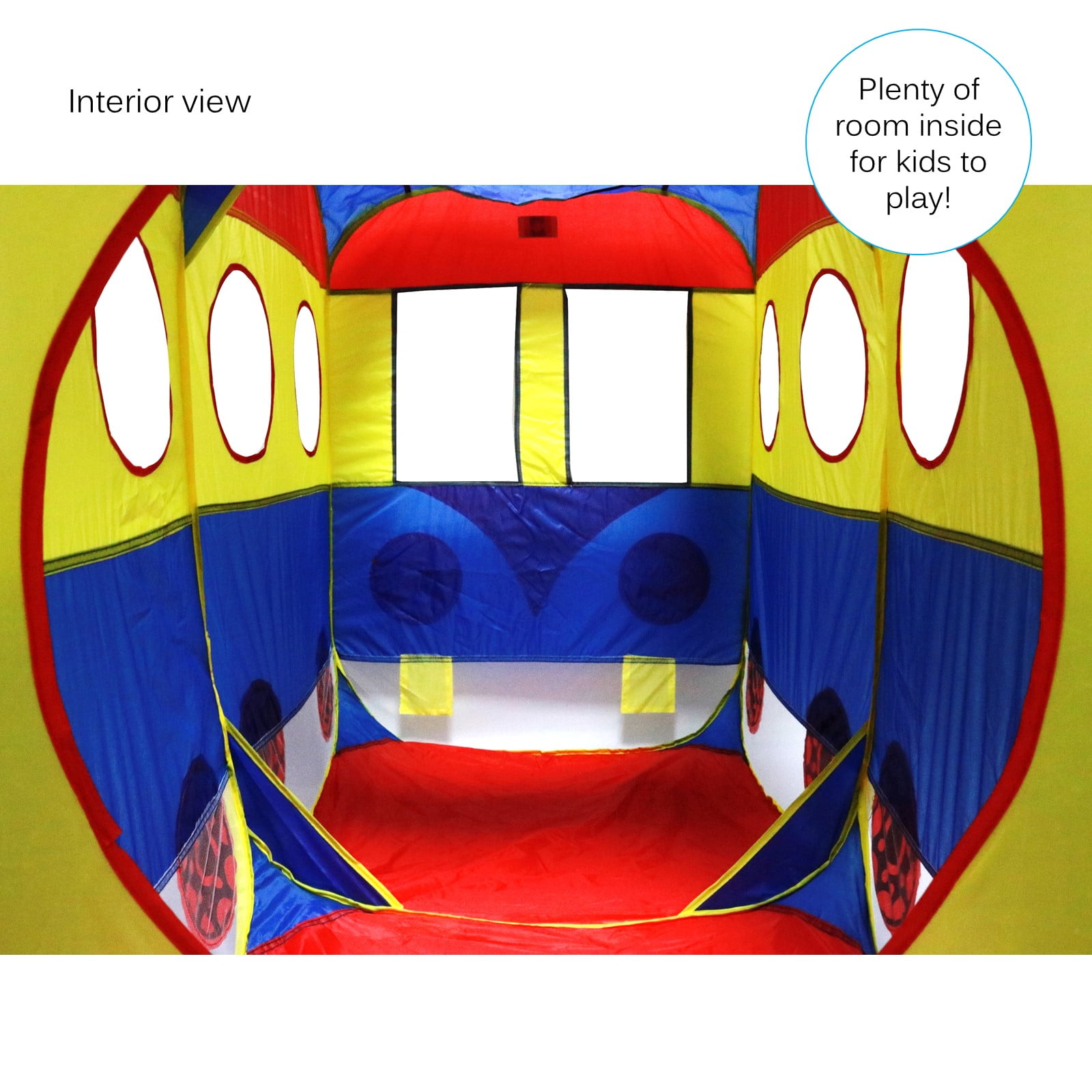 Vokodo Kids Pop Up School Bus Play Tent Magical Playhouse Folding Toddlers TO-20 