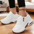 thumbnail image 4 of Women's Platform Sneakers Wedges  Lace Up Shoes Increase Fashion Sneakers for Womens Girls, 4 of 6