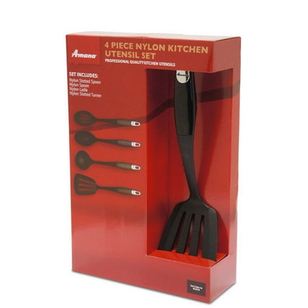 Amana 4-piece Utensil Set - Black