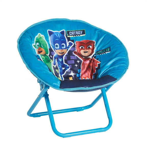 PJ Mask Mini Kids Comfortable Blue Polyester Saucer Chair