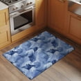 thumbnail image 3 of Blue Fish Coastal Bathroom Rug Washable 2x3 Entryway Rug Non Slip Watercolor Beach Ocean Nautical Front Door Mat Low Pile Indoor Doormat Throw Floor Carpet for Kitchen Bedroom Entrance, 3 of 8