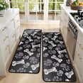 thumbnail image 4 of Kitchen Rugs Sets Of 2,Paw Prints and Bones Anti Fatigue Kitchen Mat Rugs Non Slip Washable,Decorative Kitchen Floor Mats for Kitchen,Sink,Laundry,17"x47"+17"x47", 4 of 5