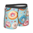thumbnail image 3 of Disketp Colorful Donut Men'S Boxer Briefs,Soft And Breathable Cotton Underwear With Comfortflex Waistband, 3 of 8