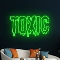 thumbnail image 5 of Handmadetneonsign Dripping Toxic Led Sign, Melting Toxic Neon Light, Toxic Neon Sign, Name Light, 5 of 5