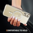 thumbnail image 7 of Magnetic for iPhone XS/X Case, [Fit for MagSafe] [Never Yellowing] [Military Grade Rugged Durable Protection] Back Slim Clear Wireless Charging Shockproof Premium Phone Case,Clear, 7 of 7