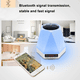 thumbnail image 5 of Altavoz Bluetooth inalámbrico con luz nocturna LED - Blanco Xemadio 2034603, 5 of 9