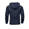 thumbnail image 4 of Dwelliawo Men's Tracksuit 2 Piece Hoodie and Sweatpants Solid Color Relaxed Fit Pullover Hoodies Joggers Sport Pants Set Sweat Fall Suits with Pockets Navy 2XL, 4 of 4