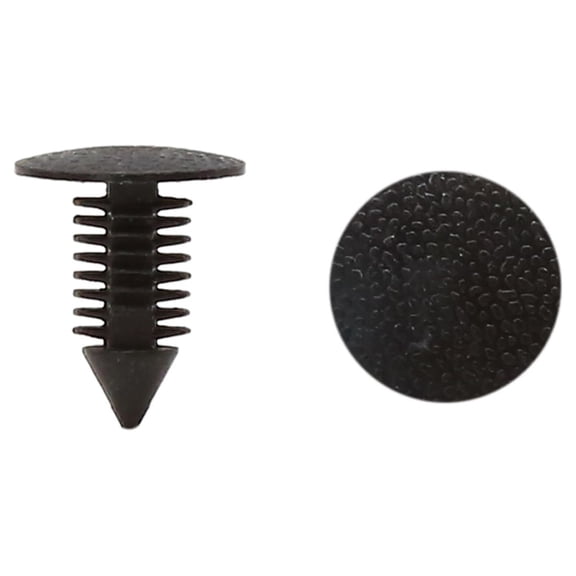 Unique Bargains 50Pcs Black Car Door Fender 9mm Hole Push Plastic Rivets Retainer Clips