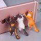 thumbnail image 4 of Figuras de acción de gato, juguete con ventosa, soporte para teléfono, refuerzos de Pvc para gatos, soporte para teléfono, juguetes para niños, gatito creativo, regalo de Navidad, 4 of 4
