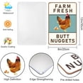thumbnail image 5 of Funny Chicken Coop Signs, Farm Fresh Butt Nuggets Metal Sign for Farmhouse, Kitchen, and Garden Decor, Vintage Chicken Coop Decor(8" x 12"), 5 of 5