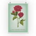 thumbnail image 3 of Oklahoma, Vintage Flora, State Series, Oklahoma Rose (12x18 Wall Art Poster, Room Decor), 3 of 3