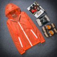 thumbnail image 4 of Mujeres Hombres adolescentes niños secado rápido ultrafino ultraligero protector solar UV UPF40 + chaqueta ciclismo correr Camping abrigo piel cortavientos, 4 of 5