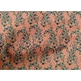 thumbnail image 4 of oneOone Cotton Poplin Fabric Leaves & Floral Block Print Fabric By Yard 56 Inch Wide, 4 of 5