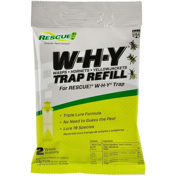 RESCUE! Non-Toxic Wasp, Hornet, Yellowjacket Trap WHY Trap Attractant Refill - 2 Week Refill