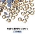 thumbnail image 3 of Uxcell Hotfix Rhinestones Flatback Crystal Glass Gems for Craft Clothes DIY Decoration Champagne Plated 1.6mm, 3 of 5