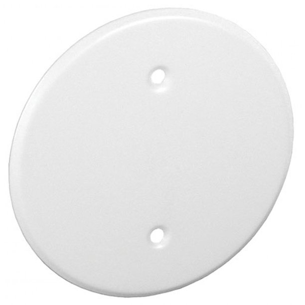 2 Pcs 5 In Round Ceiling Blank Up Covers White For 3 1 2 In Round Octagon Box Steel To Cover Electrical Wires