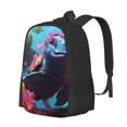 thumbnail image 1 of Balery Lively Cute Turtle Mochila para hombre y mujer - Tela Oxford 600D resistente - Gran capacidad, resistente al agua, ideal para la escuela, viajes y senderismo, 1 of 6