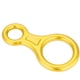 thumbnail image 3 of Descensor de cuerda con forma de 8 de 35 kN, anillo de rapel, equipo de rescate para escalada en roca (dorado), 3 of 12