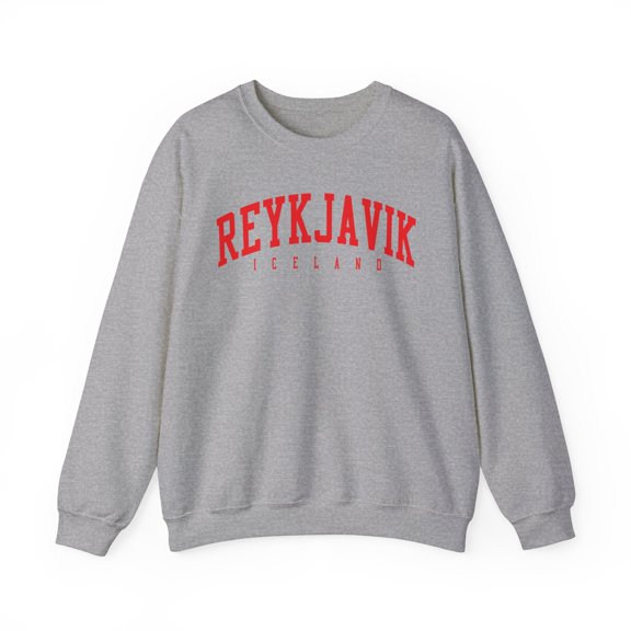 Reykjavik Iceland Sweatshirt Gifts Crew Neck Shirt Long Sleeve Unisex