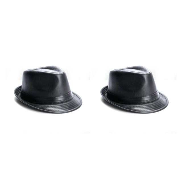 Qarigey Gorras elegantes para hombres Diseños clásicos para cualquier evento Sombrero para hombres Sombrero vintage Sombrero Fedora Sombrero negro 2Conjunto