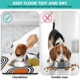 thumbnail image 3 of Boho Retro Floral Pet Feeding Mat-Abstract Art Vintage Absorbent Pet Placemat for Food and Water Bowl, with Waterproof Rubber Backing, Quick Dry Water Dispenser Mat for Dog and Cat (16"x24"), 3 of 3