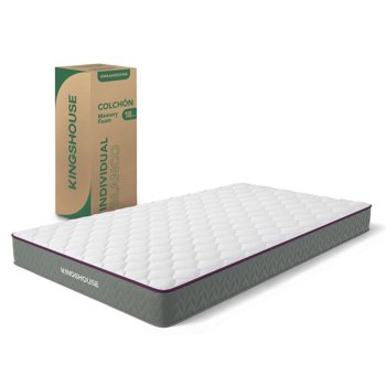 Colchón Individual en Caja Espuma 18 cm Alta Densidad Media Firmeza Ergonómico