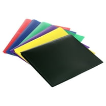 Better Office Products Poly 2 Pocket Folders with Prongs, Heavyweight, 6 Pieces, Assorted Primary Colors, Letter Size