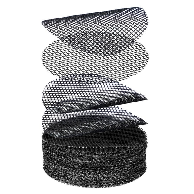 50 Pcs de Coussinets en Filet pour Bonsaï 2,5 cm 4,5 cm 7,5 cm 10 cm Ronds en Polyester Pots de Fleurs en Filet pour Bonsaï Coussinets de Sol en Filet pour Bonsaï Perte de Terre