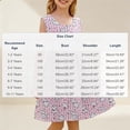 thumbnail image 4 of Afuyipoi Girls Sleeveless Dress Size 1-11Y Puppy Printed Summer Cotton Loose A-Line Sundress for Kids Beach Vacation Multicolor Size 2T, 4 of 6