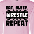 thumbnail image 4 of Inktastic Eat, Sleep, Wrestle, Repeat Long Sleeve T-Shirt, 4 of 5