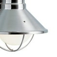 thumbnail image 2 of Kichler Seaside 7.5" 1 Light Outdoor Wall Light with Glass Globe Brushed Nickel,Silver, 18.25-Inch, 2 of 2