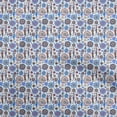 thumbnail image 1 of oneOone Silk Tabby Beige Fabric African Dress Material Fabric Print Fabric By The Yard 42 Inch Wide, 1 of 4